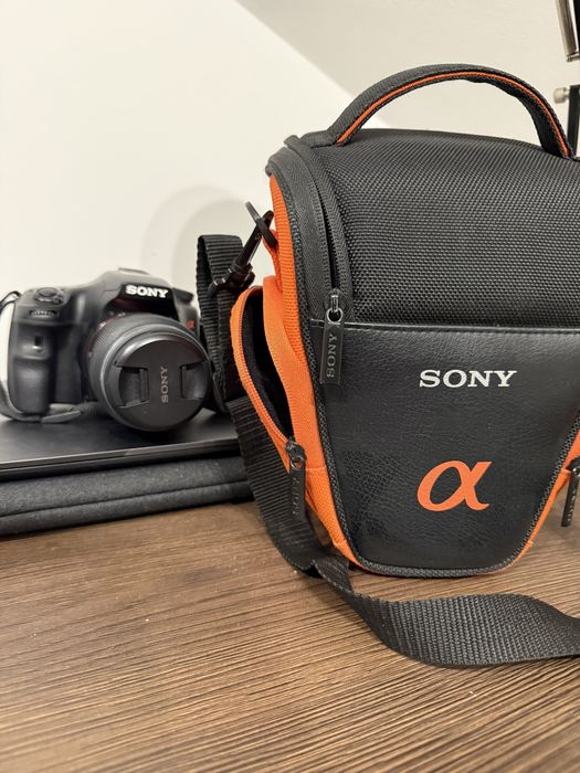 Lustrzanka sony alpha alfa 57 slt-a57 aparat fotograficzny statyw