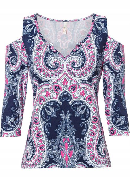 B.P.C bluzka z odkrytymi ramionami wzory r.36/38