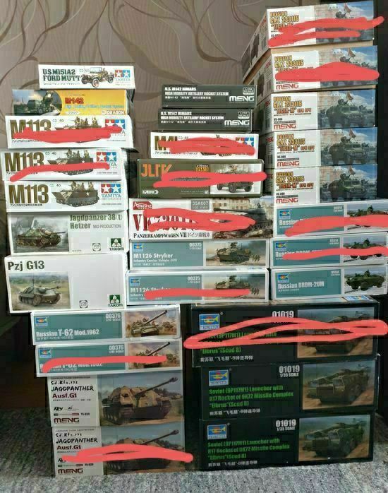 Сборные модели техники по хорошим ценам 1/35 1/72