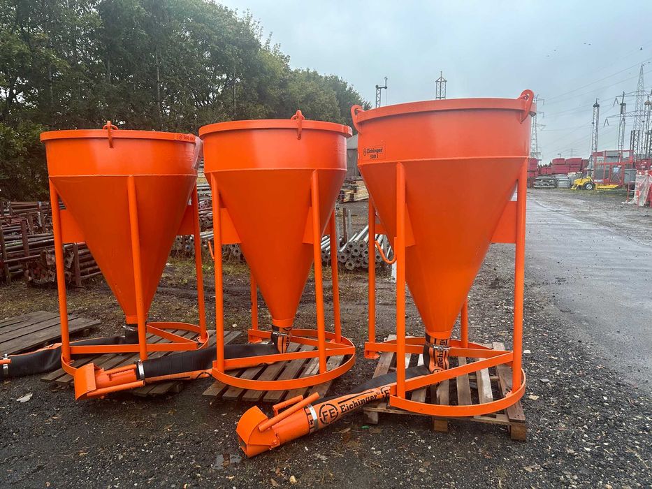 Zbiornik pojemnik dźwigowy 750L Eichinger 1017 rękaw zamykacz do btonu