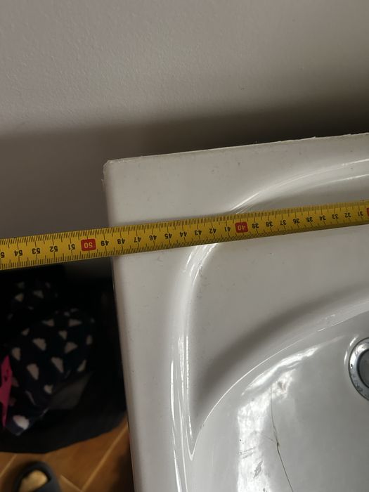 Szafka łazienkowa z umywalka 50cm szerokości