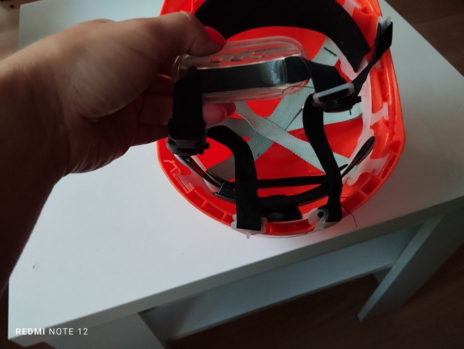 Hełm ochronny kask roboczy ABS YS-7, pomarańczowy, rozmiar 53-64