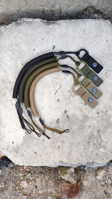 Тренчик шнур страховочный спираль койот/черный/олива/камуфляж