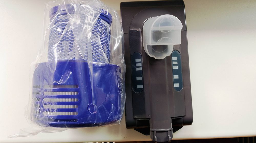 Bateria do Dyson z filtrem