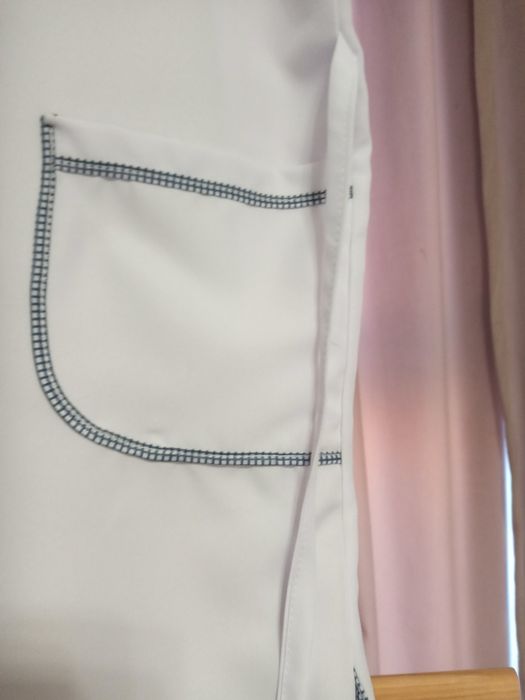 Халат белый, р.56 Габардин