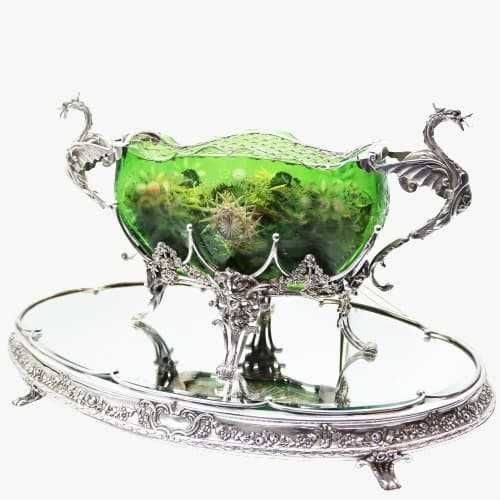 Espelho de mesa oval estilo Luís XVI