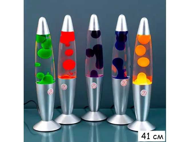 Атмосферний нічник світильник Lava Lamp, воскова Лава Лампа 41 см