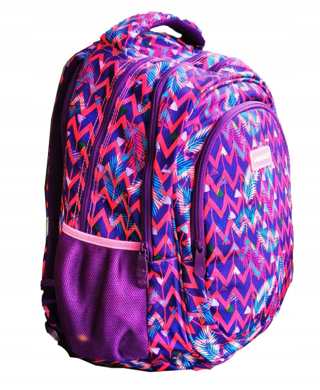 Plecak szkolny wielokomorowy Astra Head Wielokolorowy geometry pink