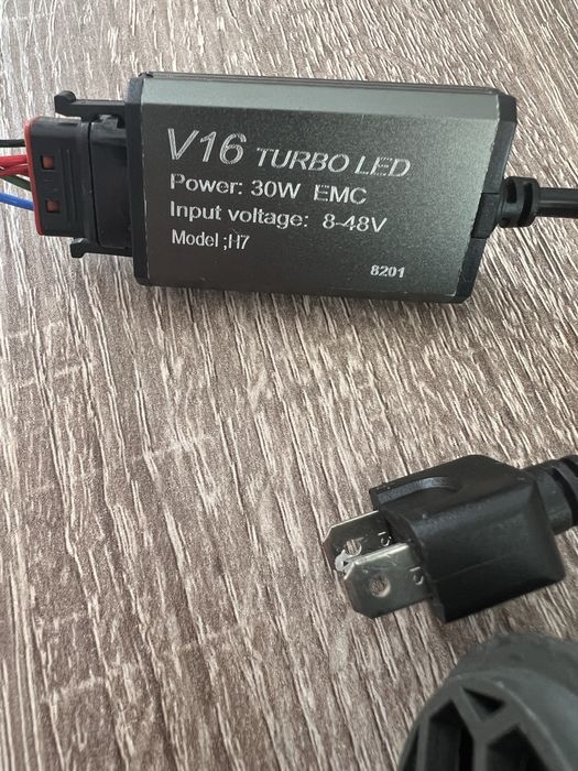 Новые LED лампы V16 Turbo H7 30W EMC – с активным охлаждением