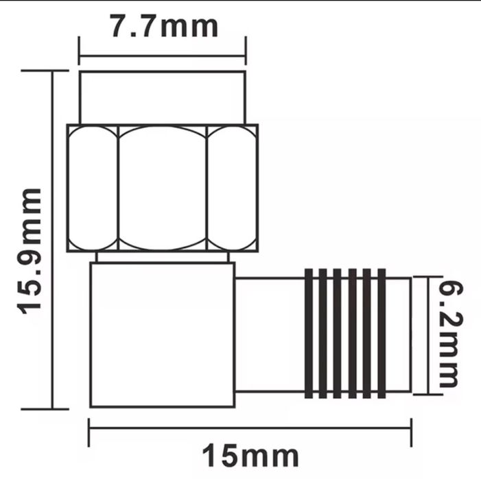 SMA на PRSMA конектор