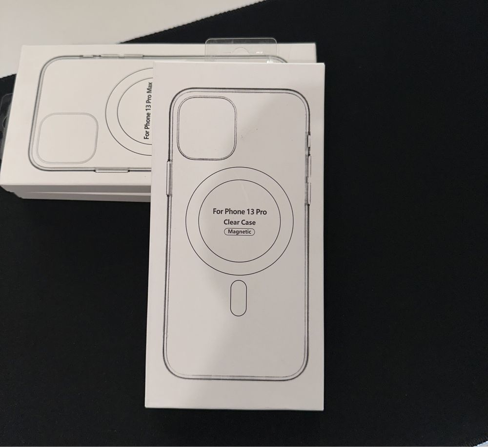 Capa transparente com MagSafe para iPhone e peliculas de ecra