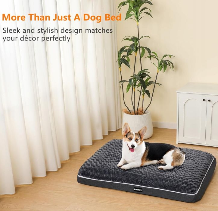 Hmtope Ortopedyczne Legowisko Dla Psa Szare 90X59 Cm