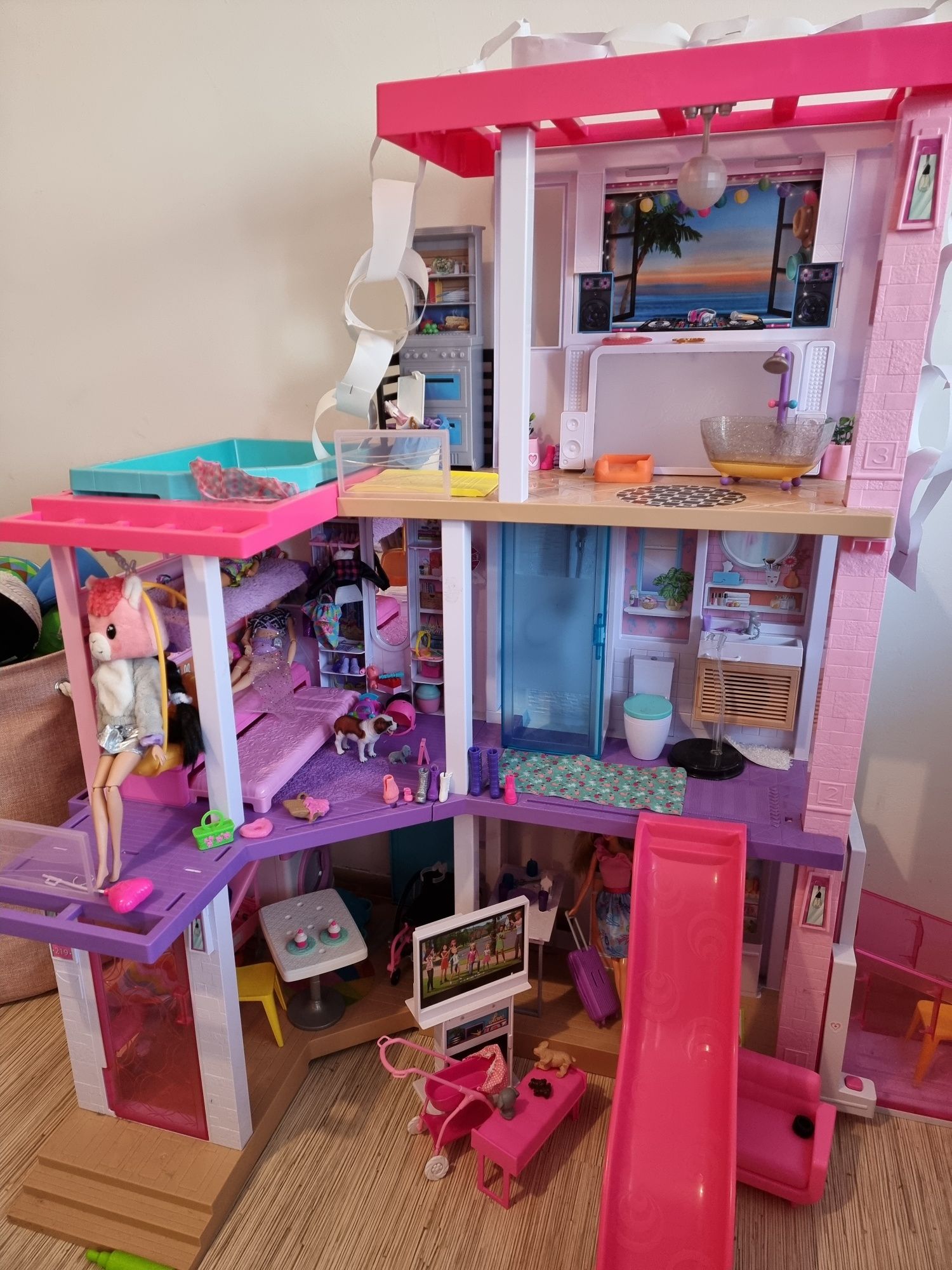 Duży dom Barbie Dreamhouse domek dla lalek