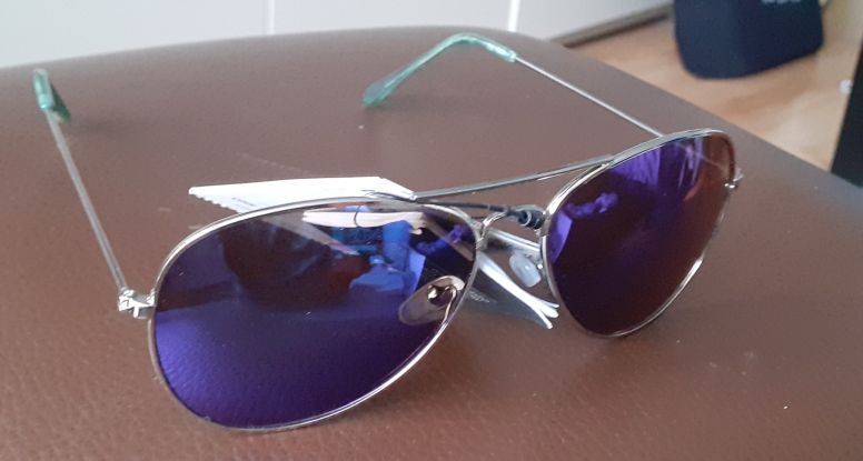 Okulary CROPP UNISEX Pilotki kolor fioletowy
