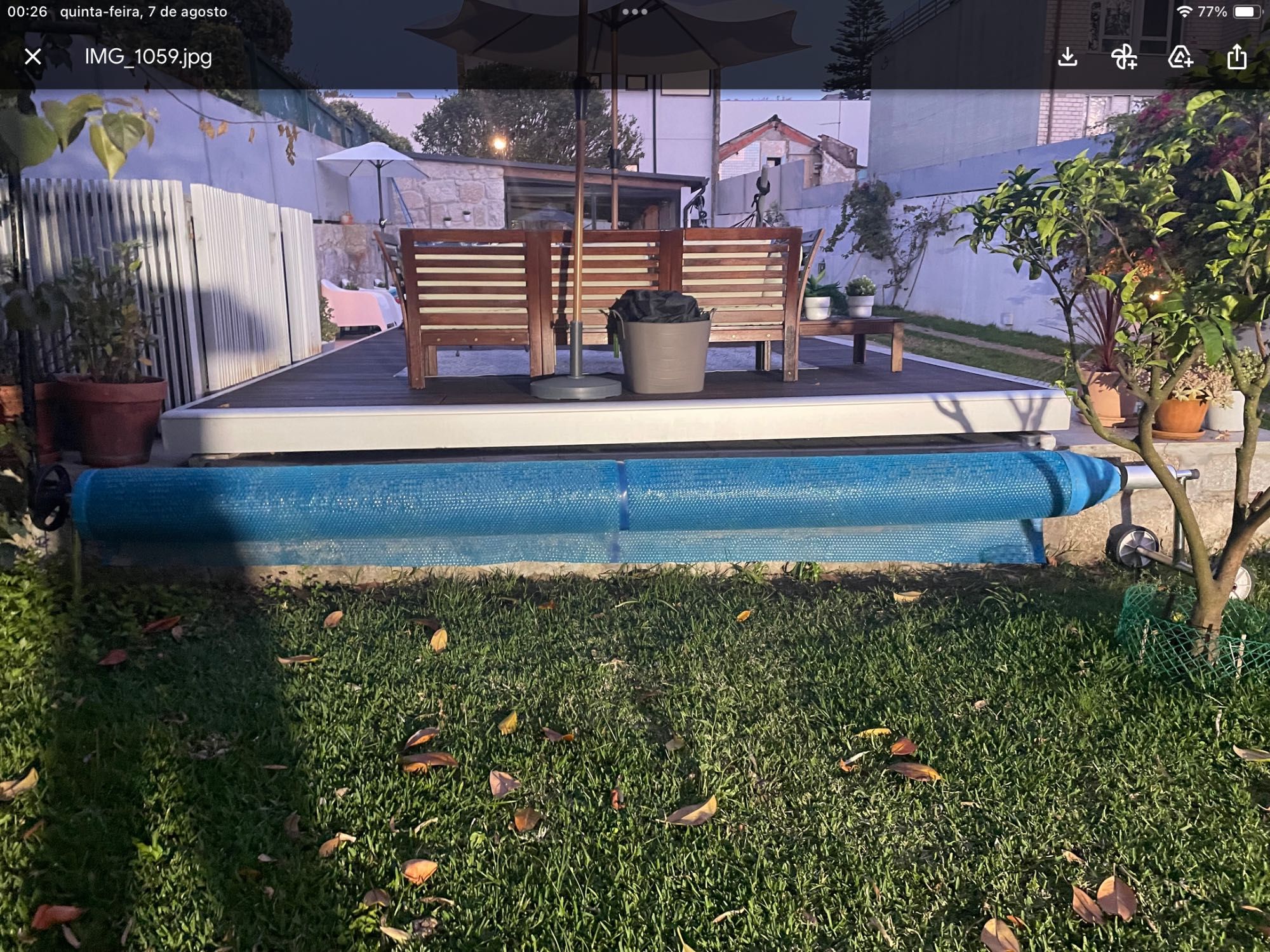 Cobertura de piscina