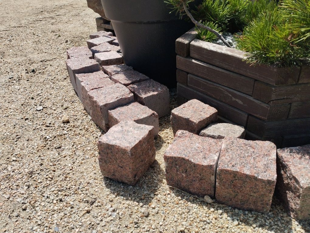 Kostka Granitowa Parapety Strzegom Grysy Łupek