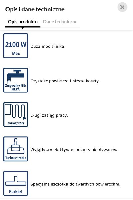 Odkurzacz piorący bosch aqua&clean proper form 2100w