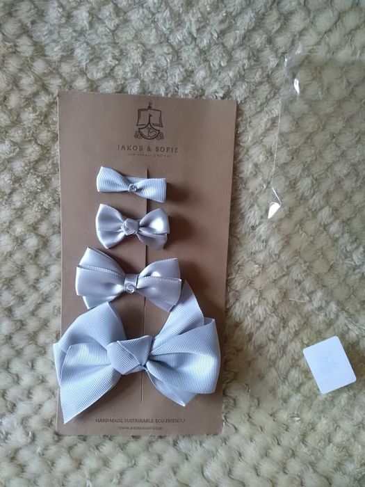 4 nowe kokardki do włosów