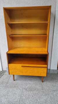 Biblioteczka Witryna Highboard Barek Design PRL Lata 60 Czechosłowacja