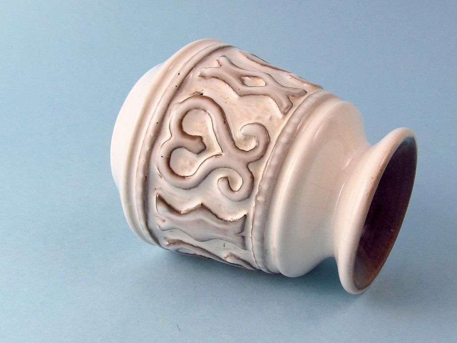 1960 ceramiczny wazon wazonik ręcznie wykonany