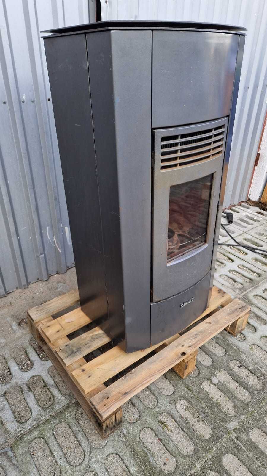 Kominek Piec na pellet KOZA kominkowy grzejnik na pelet 8,9kW peleciak