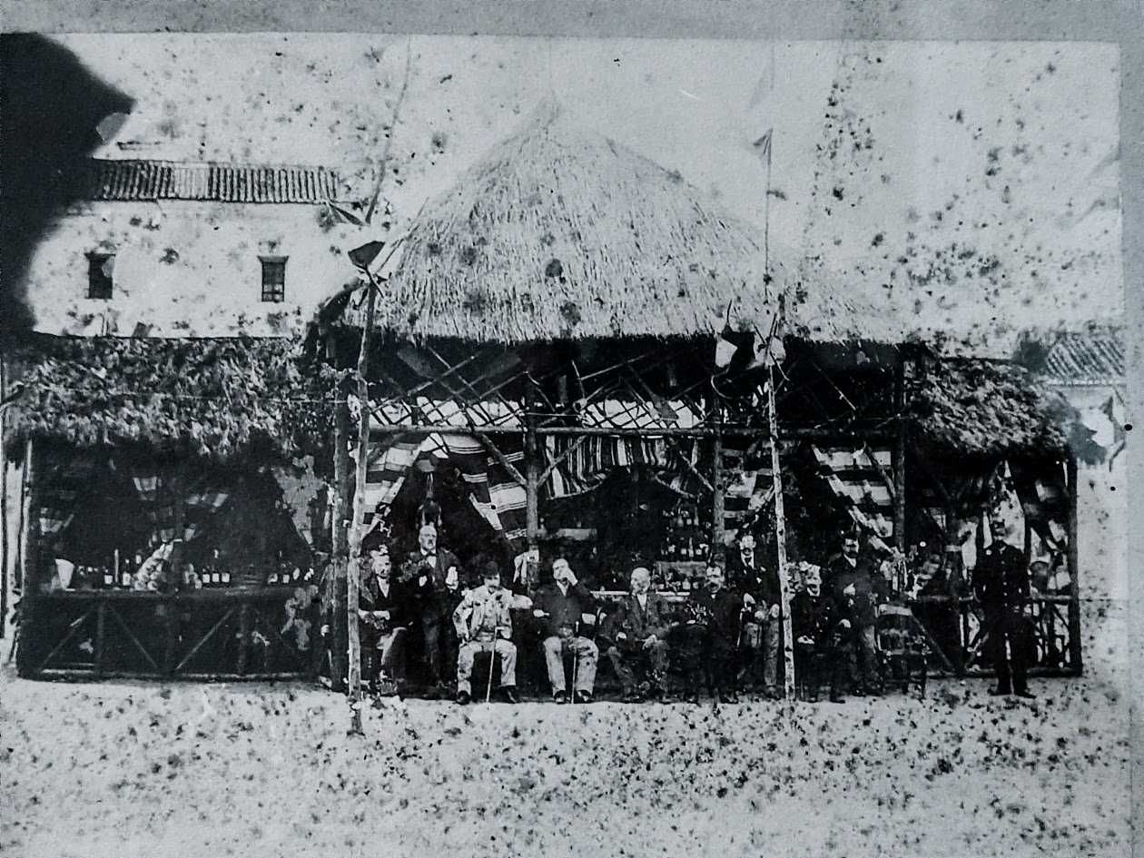 Quadro Barraca Agrícola colónia de África datada 1895