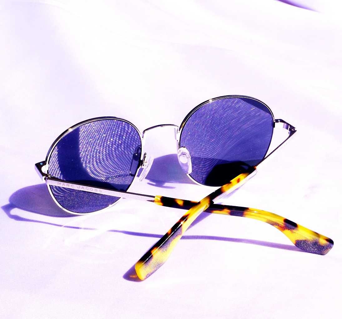 Okulary przeciwsłoneczne Marc Jacobs MARC 272/S B3VTE srebrne bursztyn
