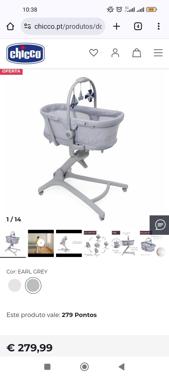 Baby hug pro Berço portátil, berço, espreguiçadeira, cadeira de papa e