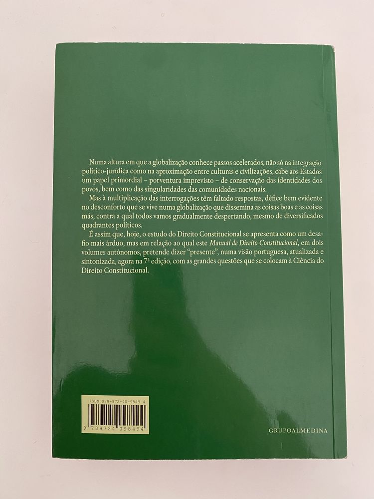 Direito Constitucional de Jorge Bacelar Gouveia