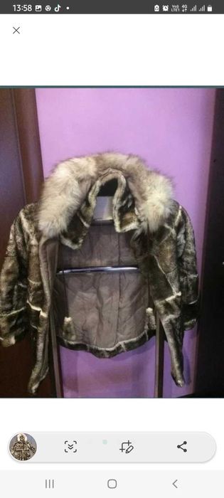 Шубка натуральная для девочки 8-10 лет