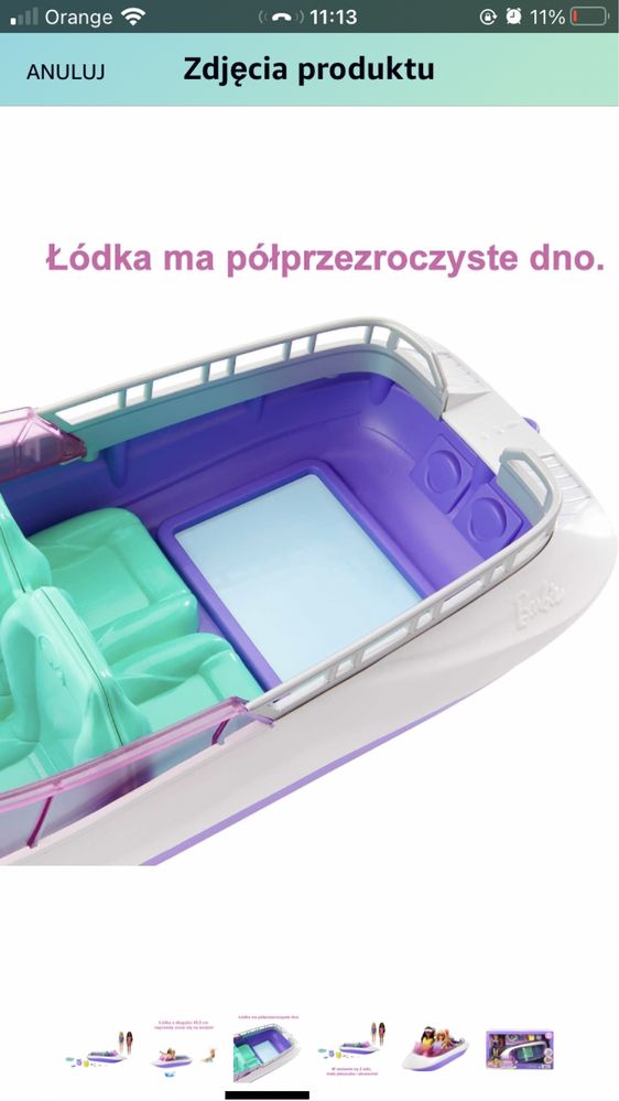 Barbie Zestaw z 2 lalkami Barbie i łódką HHG60