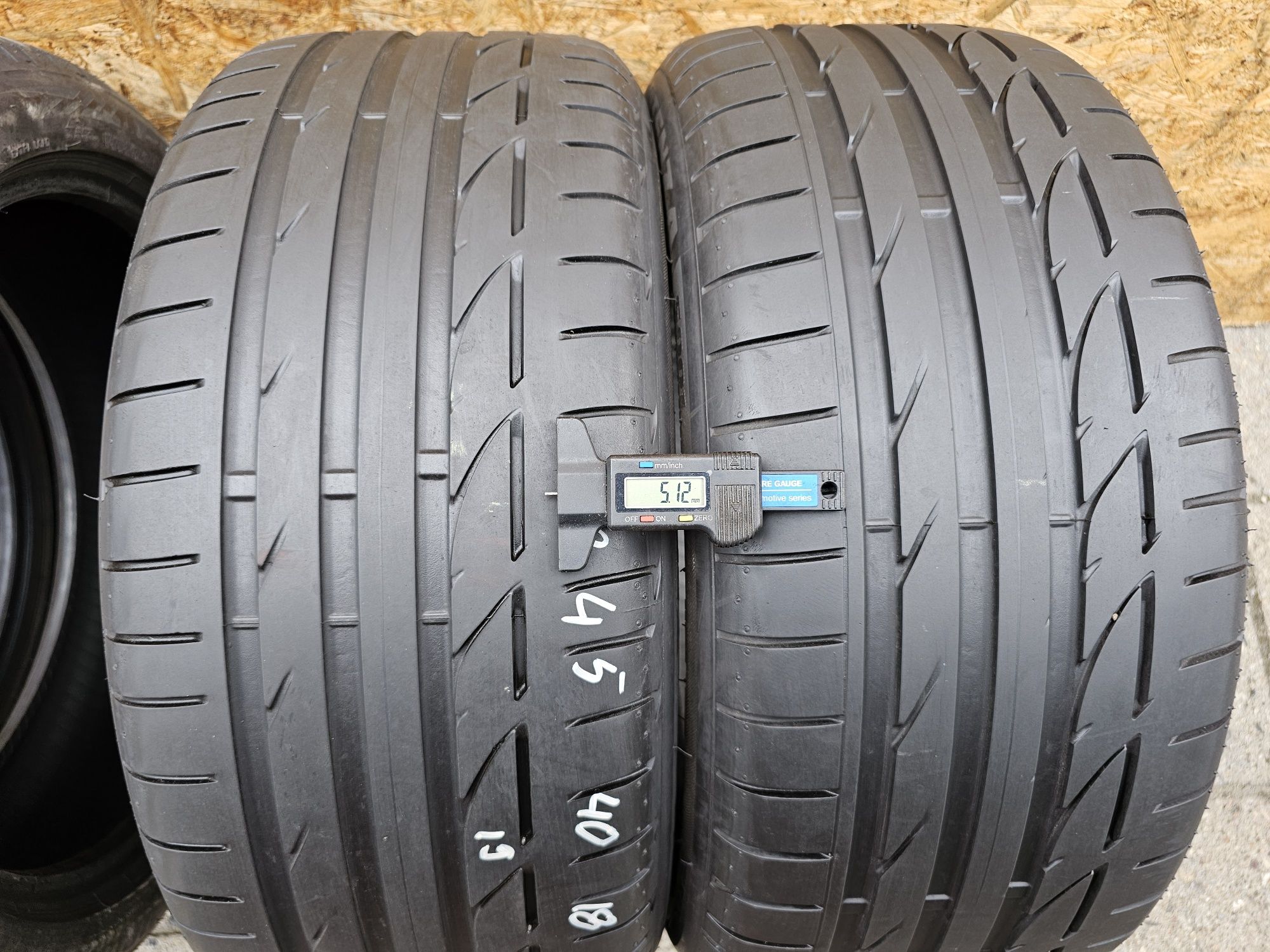 BDB Stan!!  7mm  225/45 r18 Bridgestone Potenza S001. RUN FLAT
