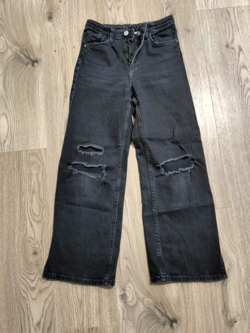 Jeansy dziewczęce H&M w rozmiarze 146cm, rozszerzane