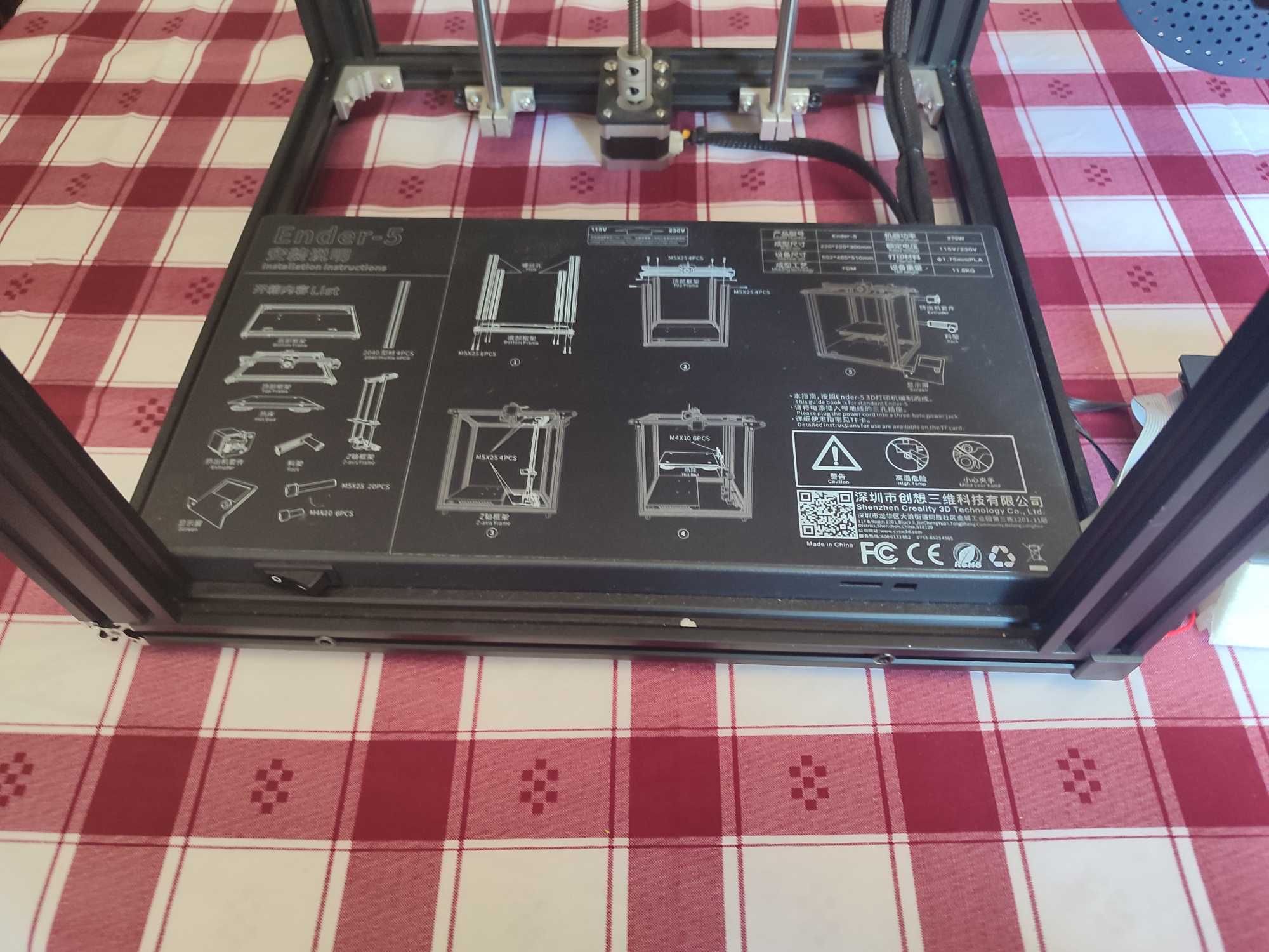 Impressora 3D Ender 5 com Vários Upgrades