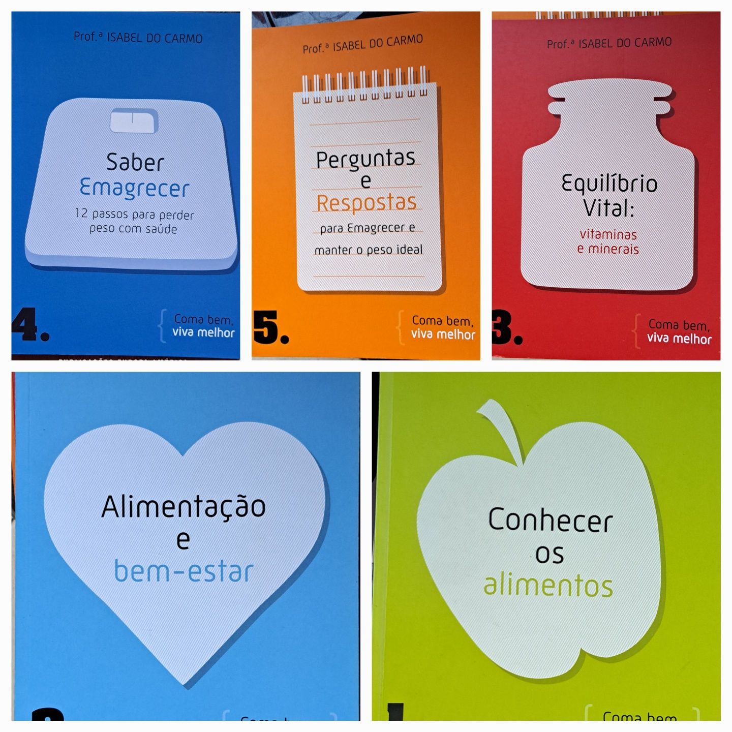 Livros sobre alimentação, nutrição e dietas