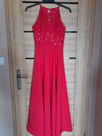Czerwona sukienka maxi 36