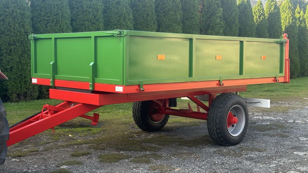 Przyczepa Rolnicza jednoosiowa wywrotka z kiprem jak fabryczna. Nowa