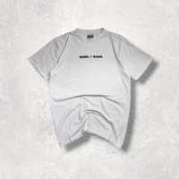 Оверсайз футболка Karl Kani/базова футболка/центр лого/біг лого/біла