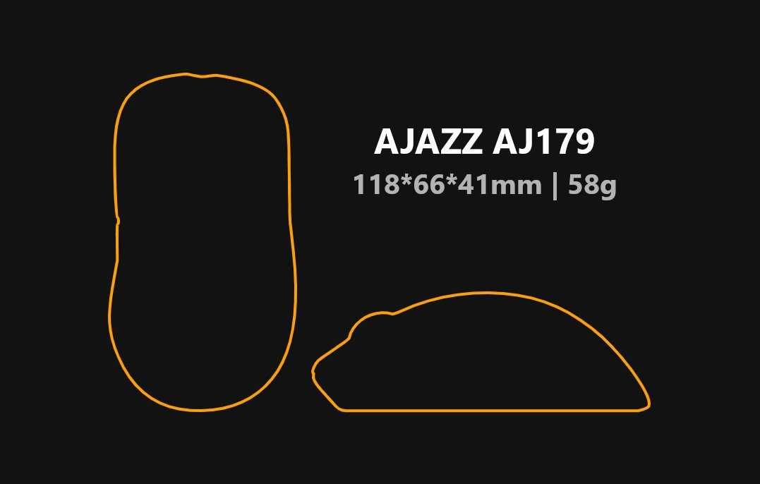 Ігрова бездротова миша Ajazz AJ179 | Топовий сенсор 3395 | Легка (58г)