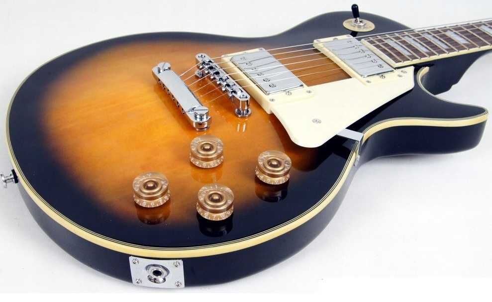 Gitara elektryczna Les Paul wklejany gryf+ dodatki