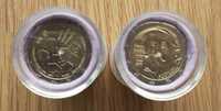 Rolo de 25 moedas comemorativas de 2 euros Portugal