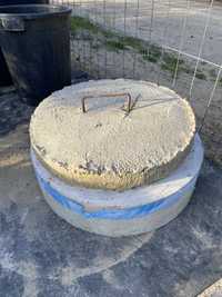 Właz betonowy z kominem/ szambo