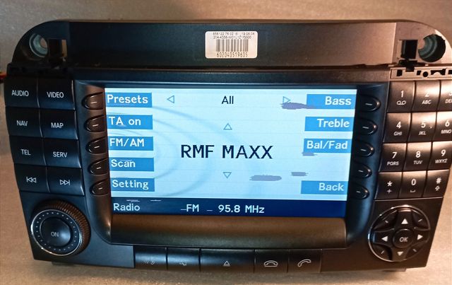 W220 Mercedes Radio Nawigacja  Comand Ntg1 Europa