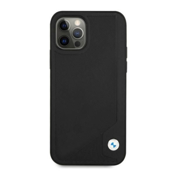 Etui BMW Deboss do iPhone 12 Pro Max 6,7" - Skórzany Typ Faceplate