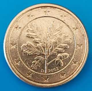 1 Cêntimo de 2002 letra D da Alemanha