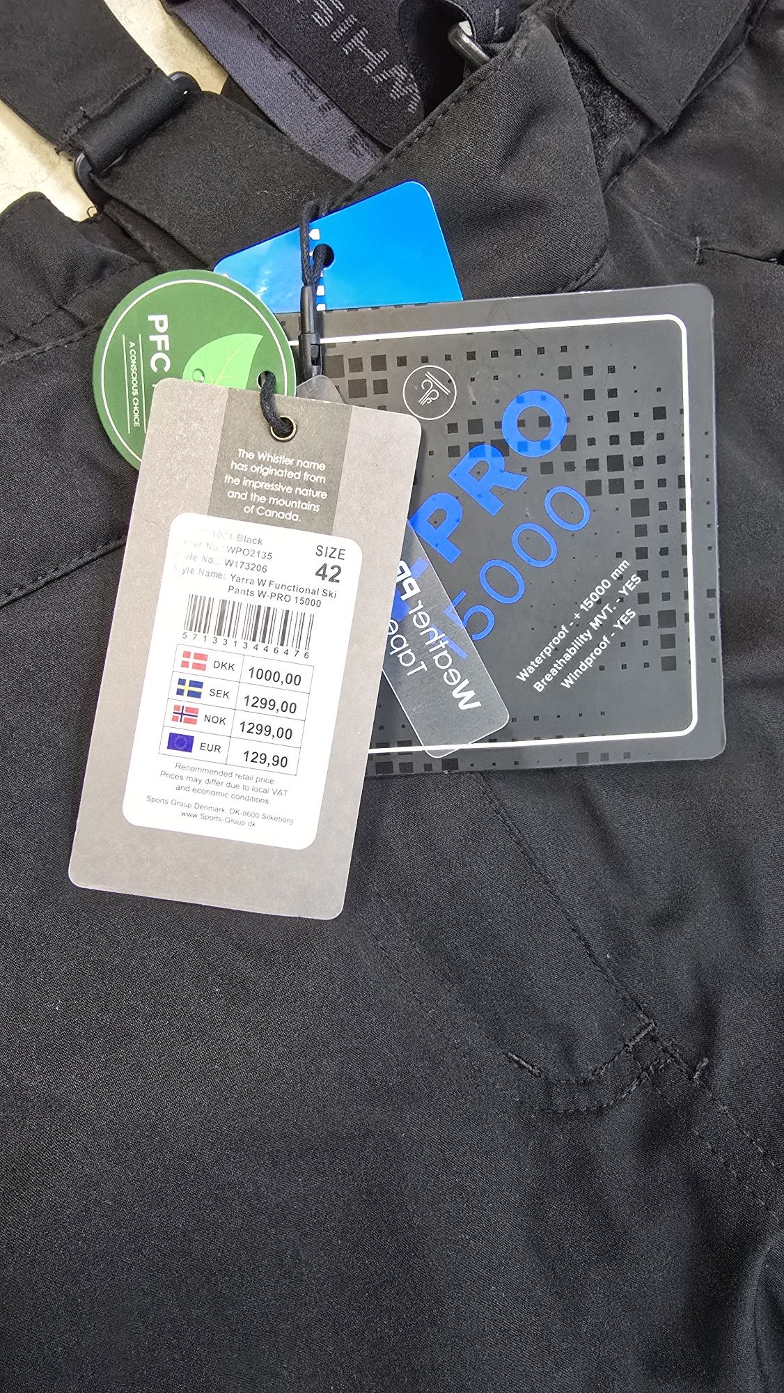 Жіночі штани 42 L-XL утеплені мембрана нові WHISTLER лижні
