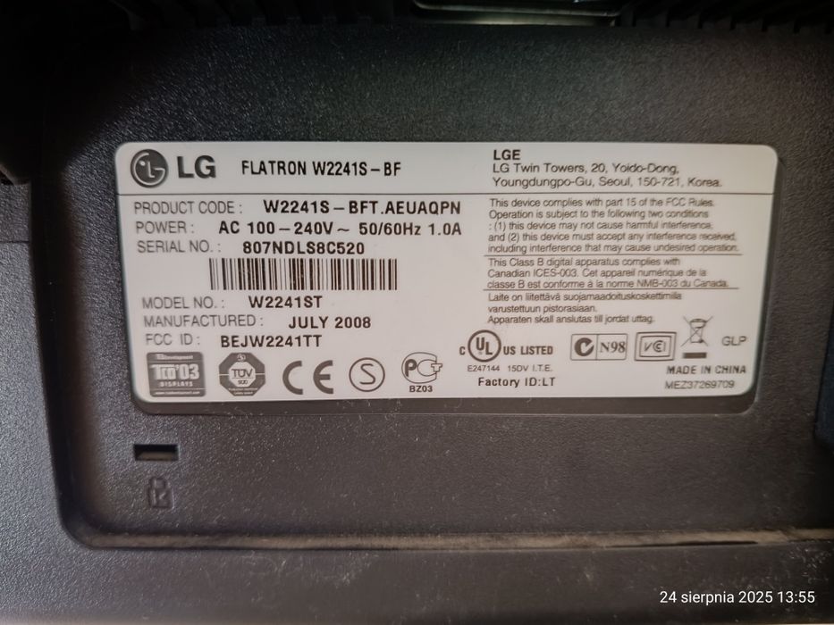 Monitor LG Flatron 22 cale