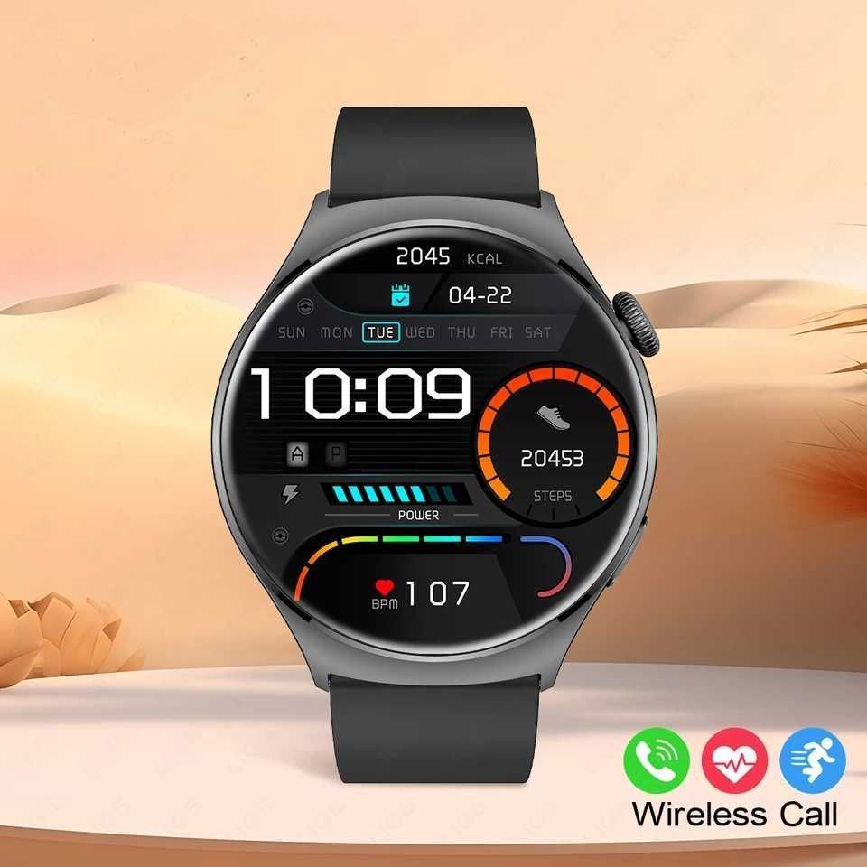 SmartWatch QX10 Amoled 1,43 rozmowy tętno ciśnienie kroki PL