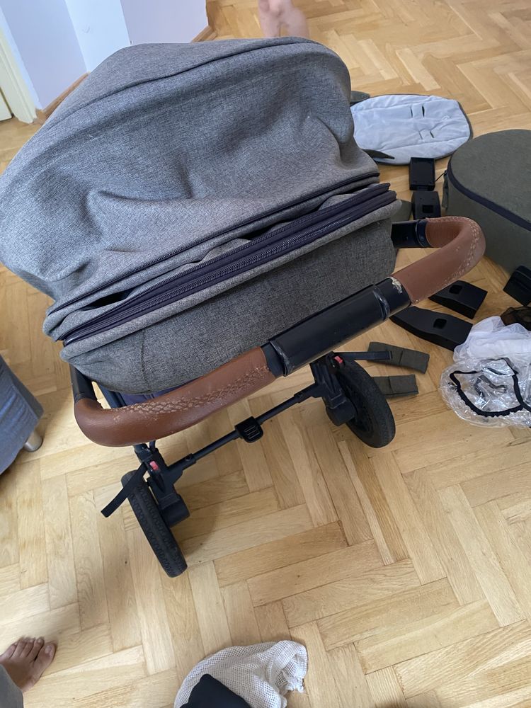 Wózek 2w 1 muuvo quick, dostawka, parasolka,uchwyt na kubek