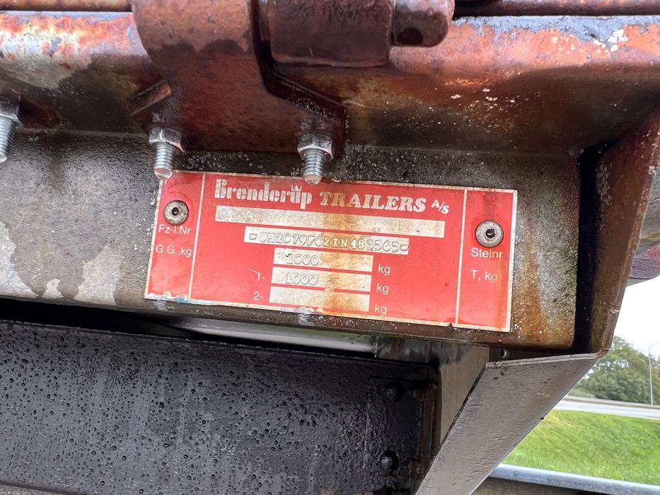 Brenderup 79F. 1998r.  975kgDMC przyczepa kat B  solidna   1,64x2,60m